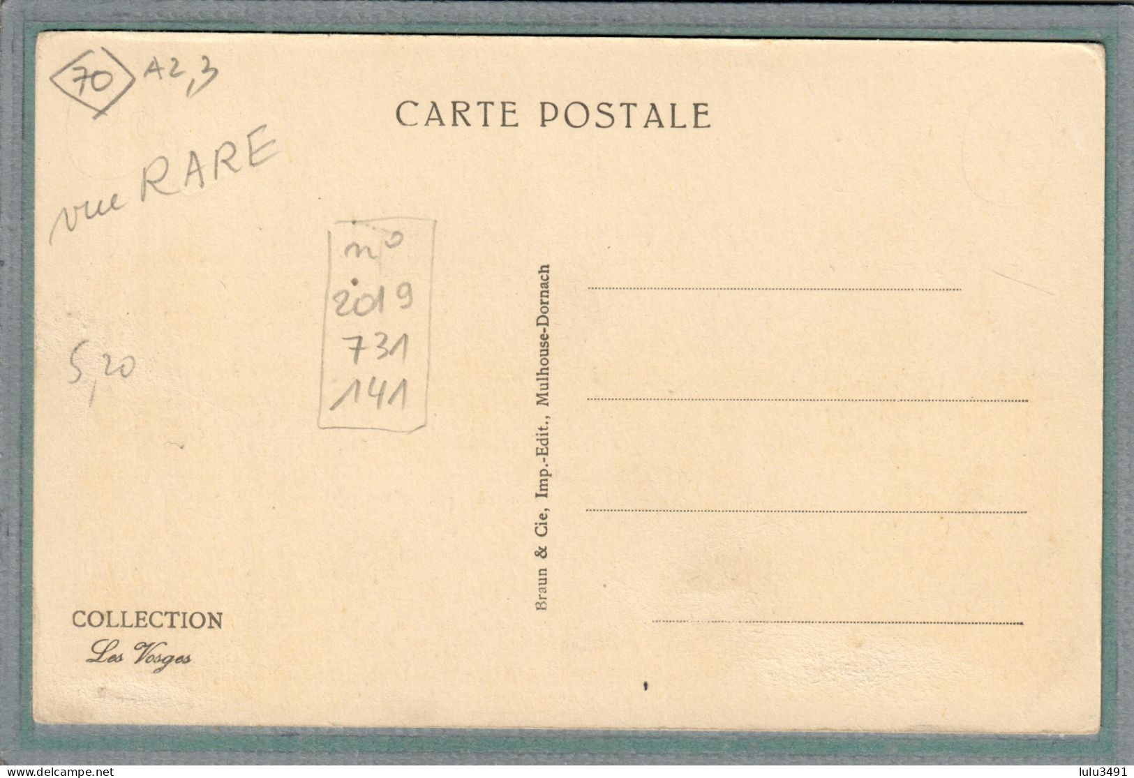 CPA - Environs De LUXEUIL (70) BOURGUIGNON - Aspect De L'Hôtel Beau-Site De Mme Colomb En 1930 - Carte Colorisée - Other & Unclassified