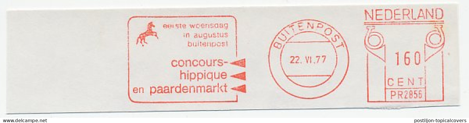 Meter Cut Netherlands 1977 Horse Contest - Horse Market - Hípica