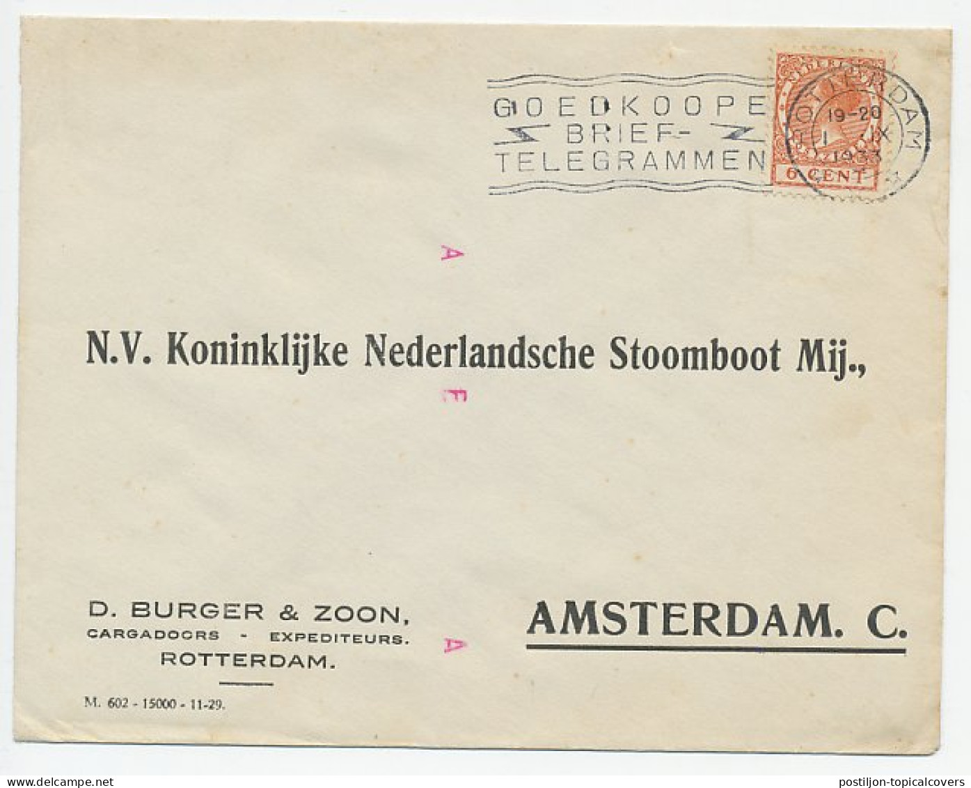 Transorma Rotterdam - Letters A E ( Herhaald ) 1933 - Non Classés