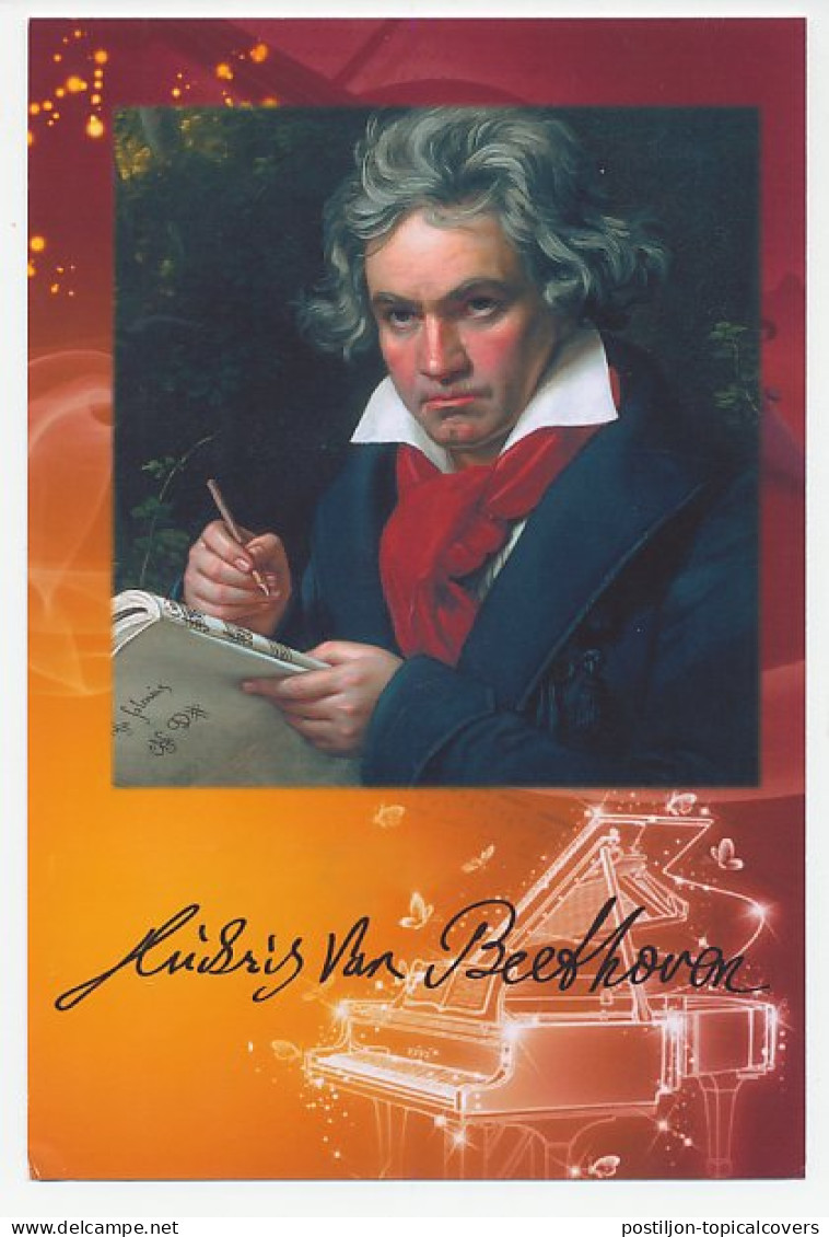 Postal Stationery China 2009 Beethoven - Composer - Muziek