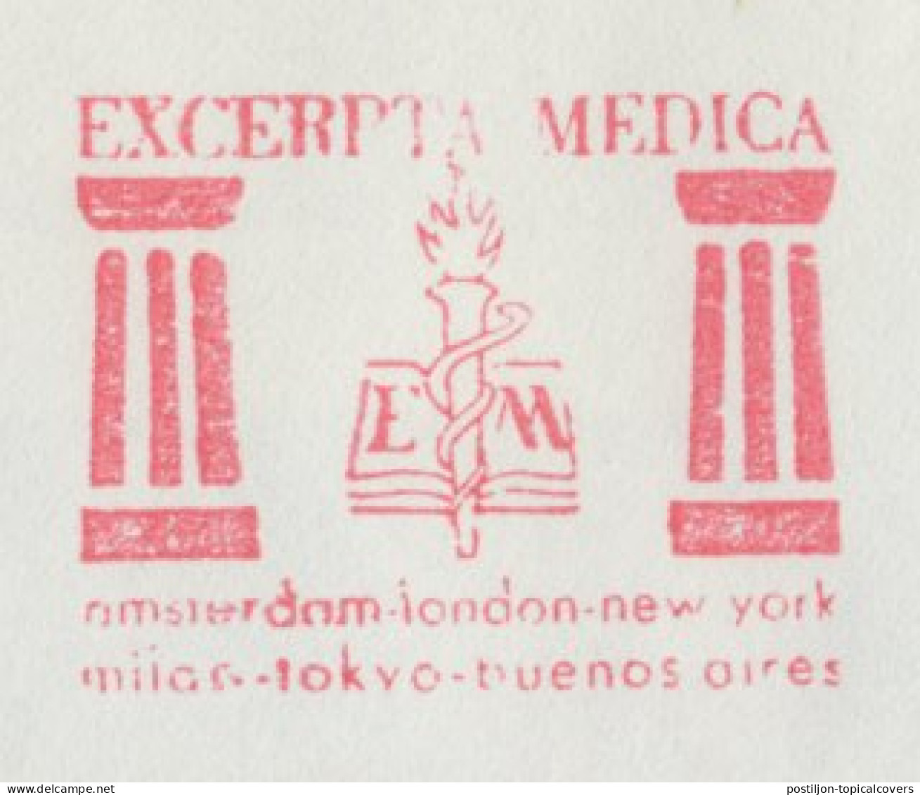 Meter Cover Netherlands 1971 Excerpta Medica - Book - Unclassified