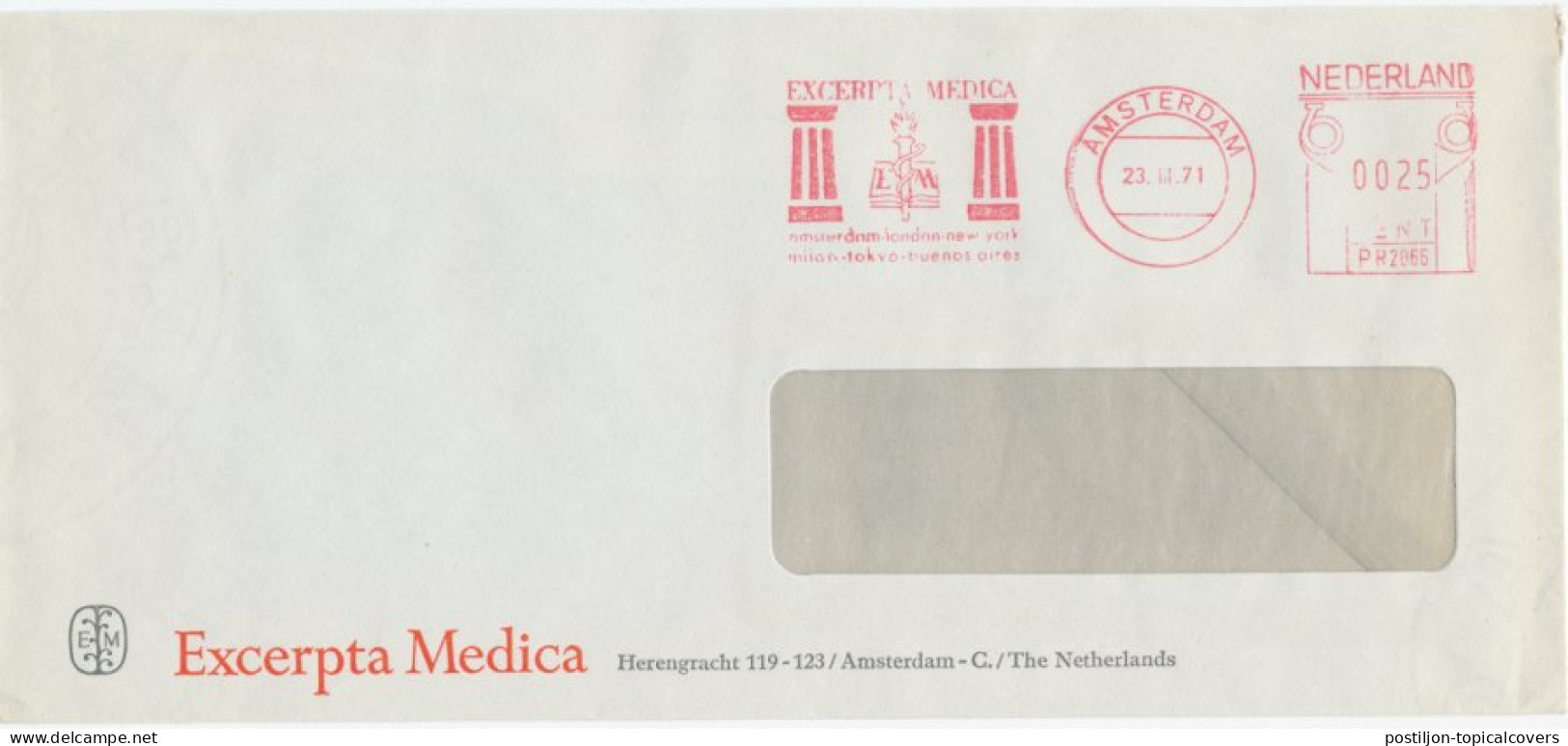 Meter Cover Netherlands 1971 Excerpta Medica - Book - Unclassified