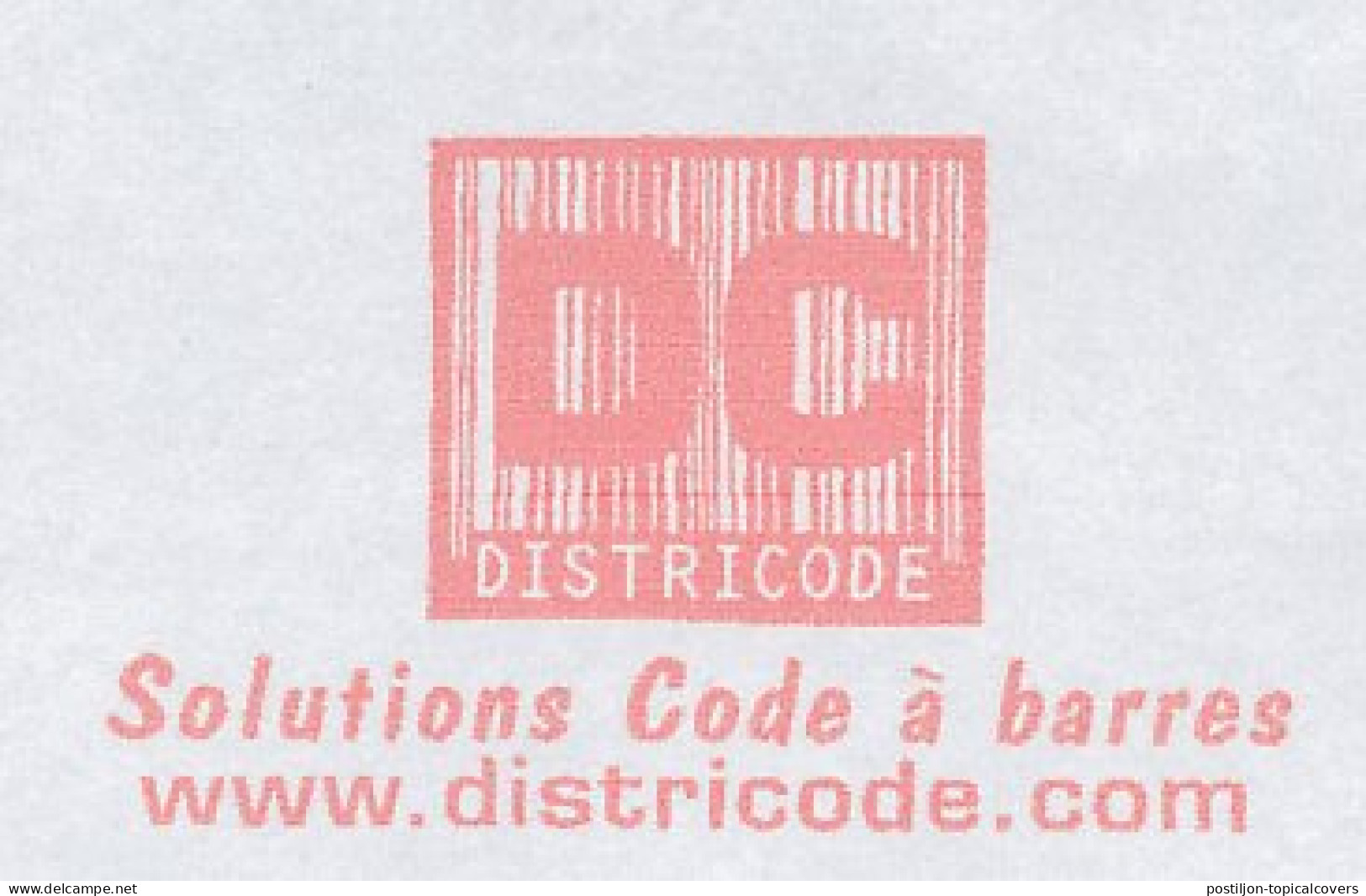 Meter Cover France 2002 Barcode - DC - DistriCode - Informatik