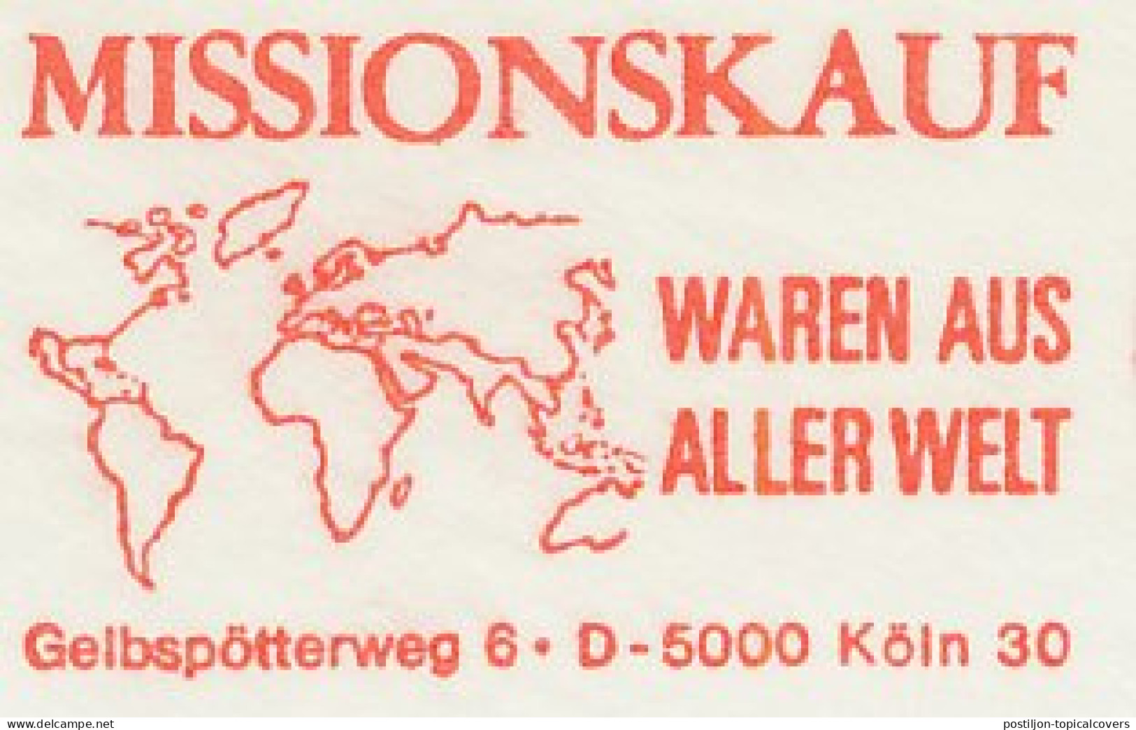 Meter Cut Germany 1983 Map - Earth - Mission - Aardrijkskunde
