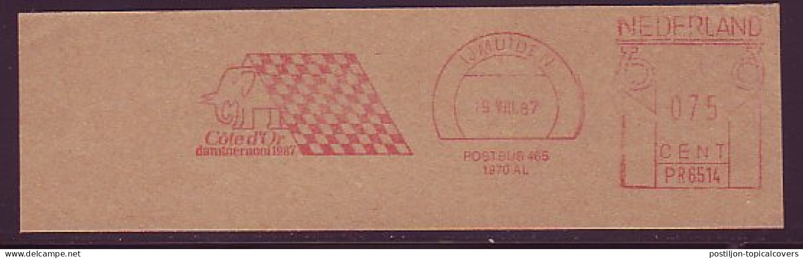 Meter Cut Netherlands 1987 Draughts Tournament - Cote D Or  - Unclassified