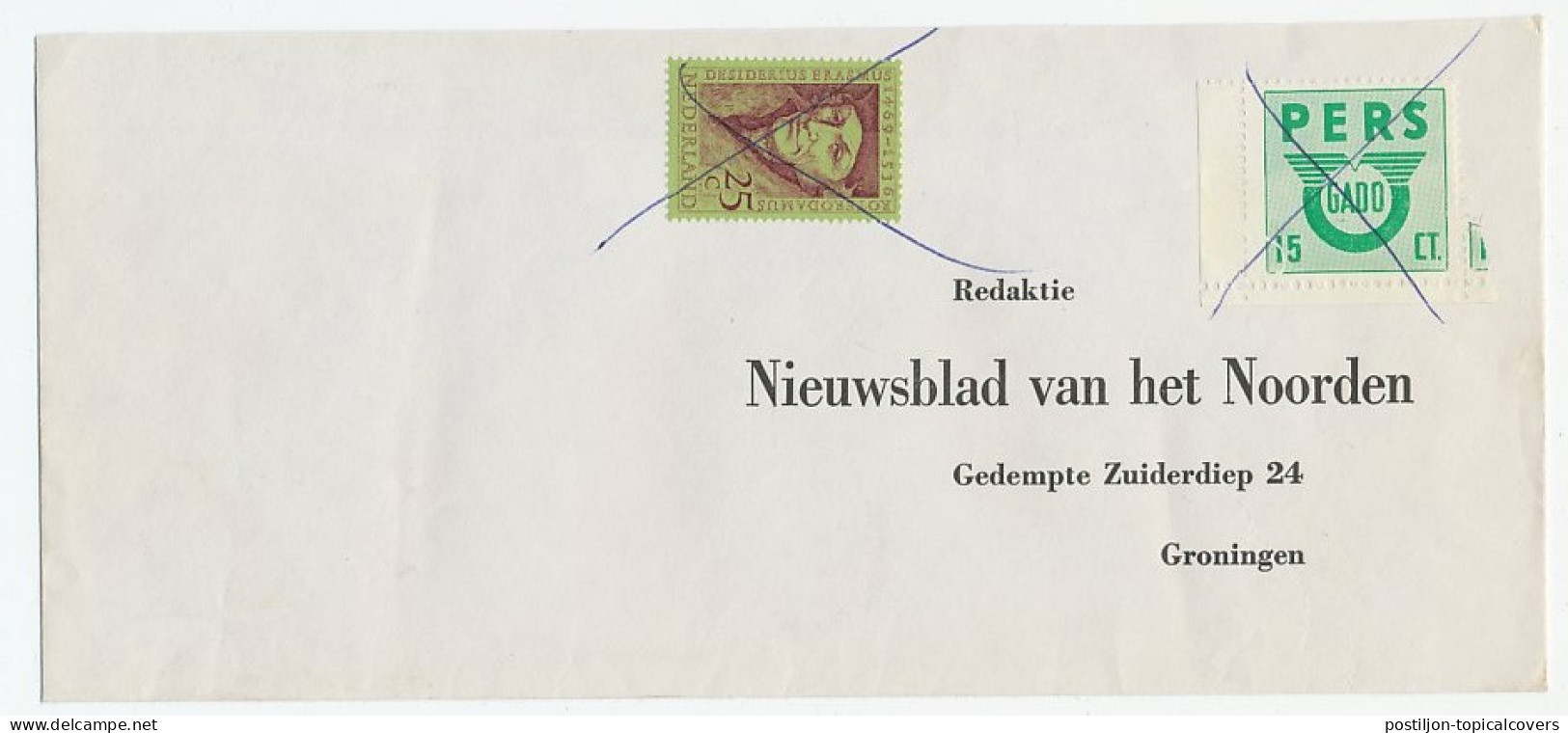 Groningen - Pers Bus Brief GADO 15 CT. - Unclassified