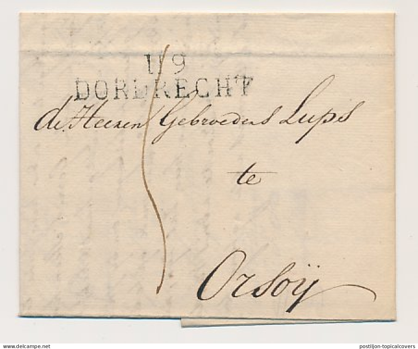119 DORDRECHT - Orsoy Duitsland 1812 - ...-1852 Prephilately