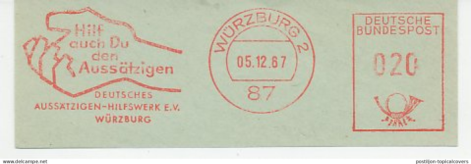 Meter Cut Germany 1967 Leprosy - Andere & Zonder Classificatie