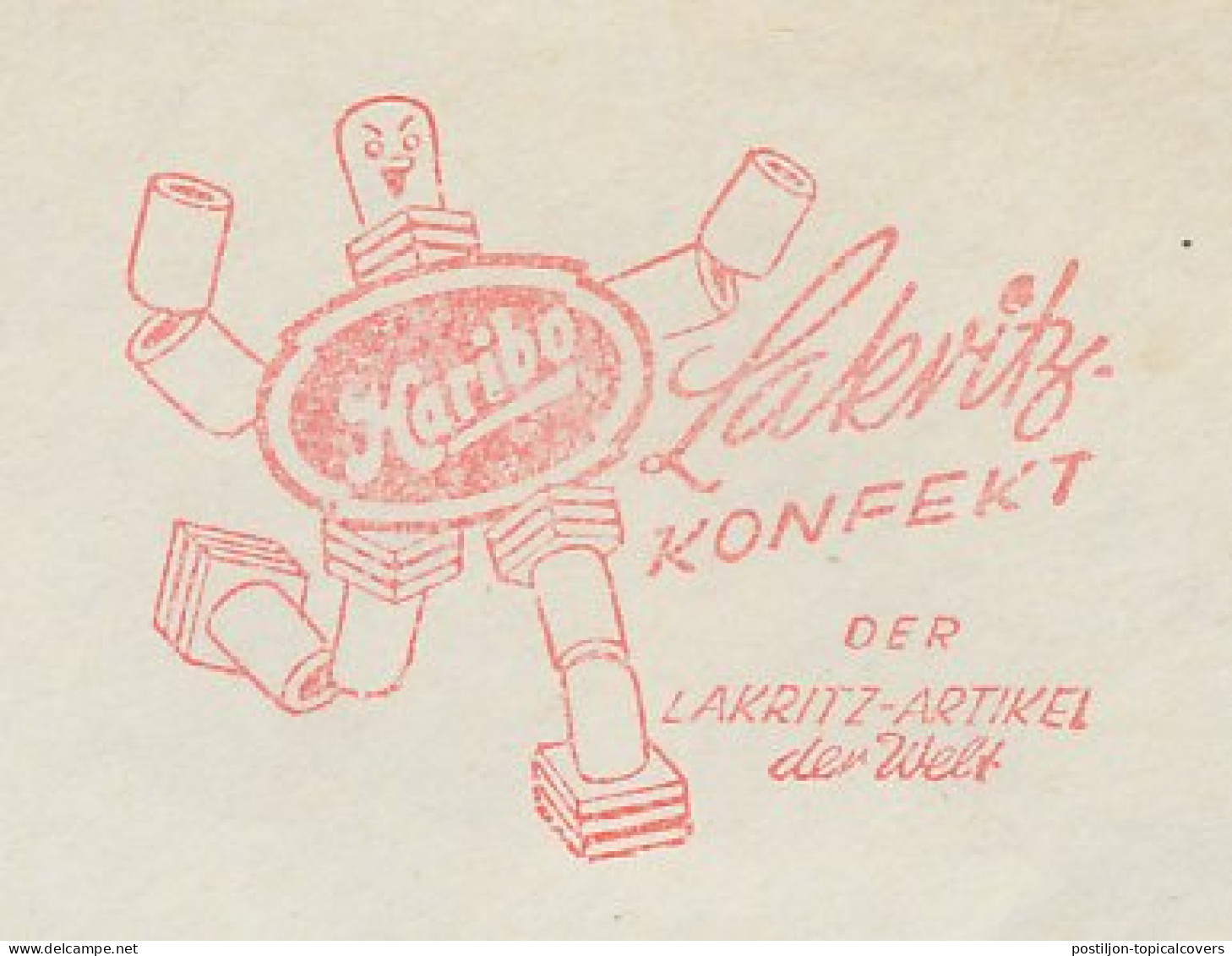 Meter Cover Germany 1962 Haribo - Liquorice Confectionery - Alimentación