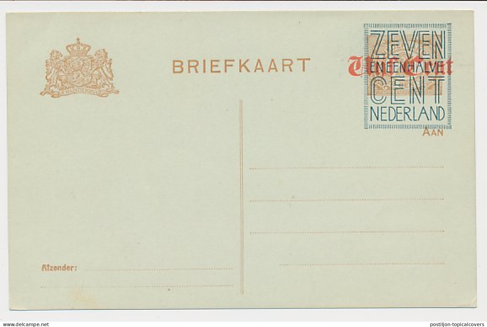 Briefkaart G. 142  - Postwaardestukken