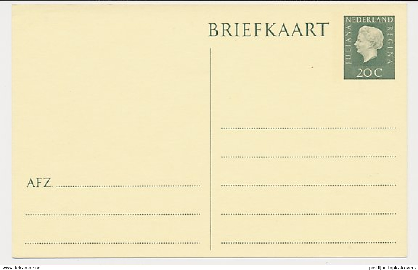 Briefkaart G. 343 A - Postwaardestukken