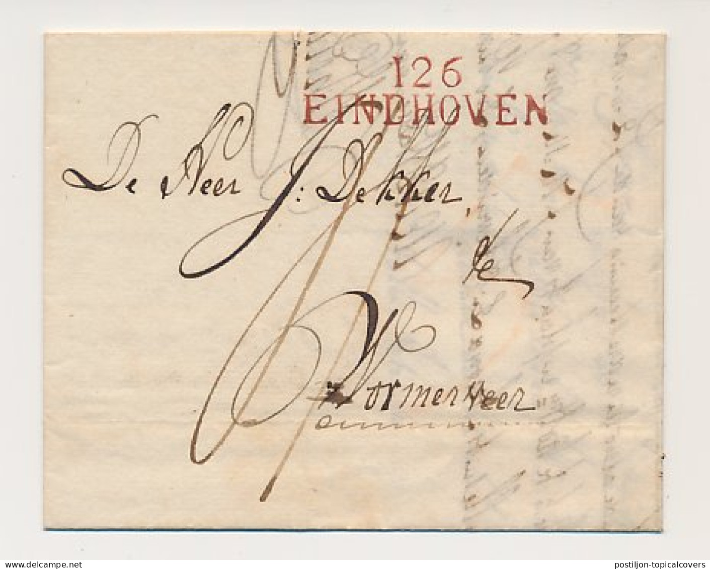 126 EINDHOVEN - Wormerveer 1811 - ...-1852 Precursores