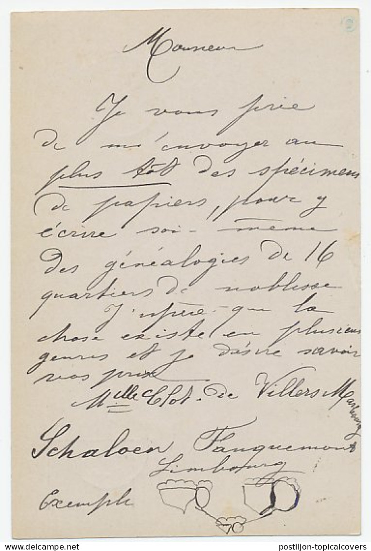 Trein Kleinrondstempel : Maastricht - Aken II 1892 - Cartas & Documentos