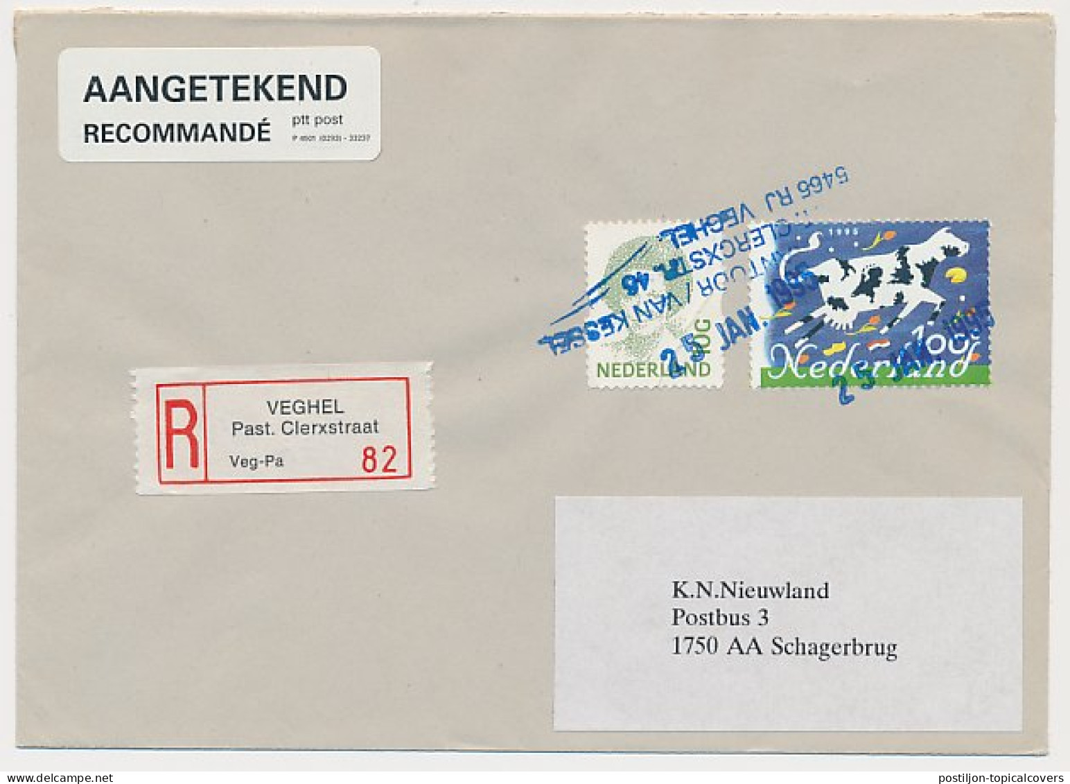 MiPag / Mini Postagentschap Aangetekend Veghel 1995 - Ohne Zuordnung