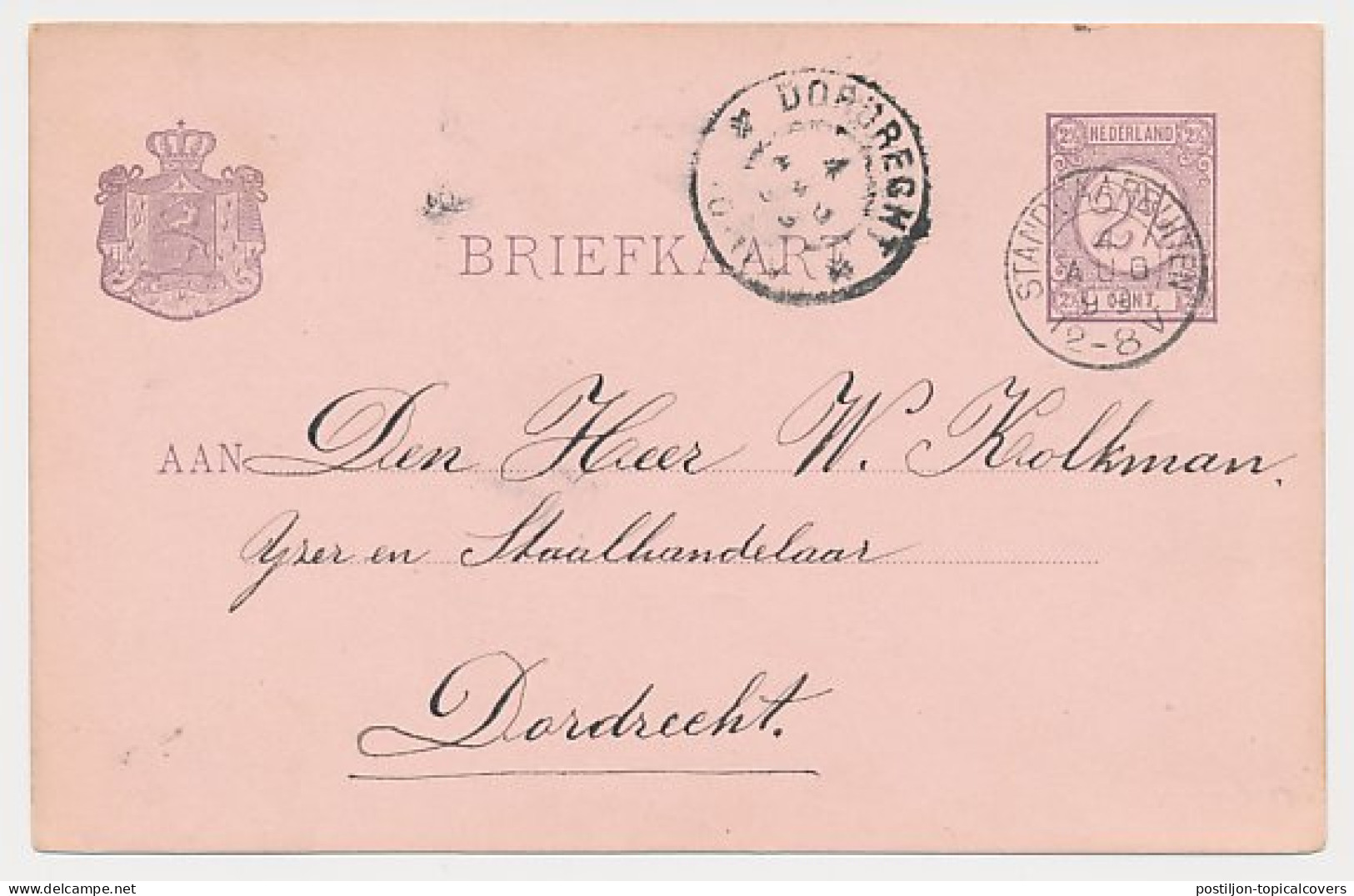 Kleinrondstempel Standdaarbuiten 1899 - Non Classés