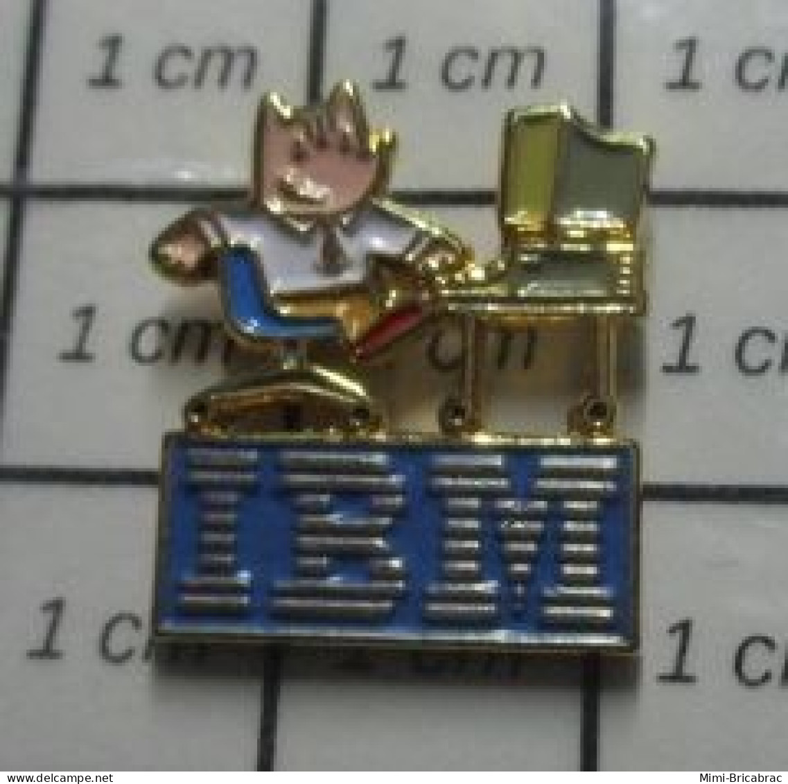 313K Pin's Pins / Beau Et Rare / JEUX OLYMPIQUES / BARCELONA MASCOTTE COBI ORDINATEUR IBM - Olympic Games