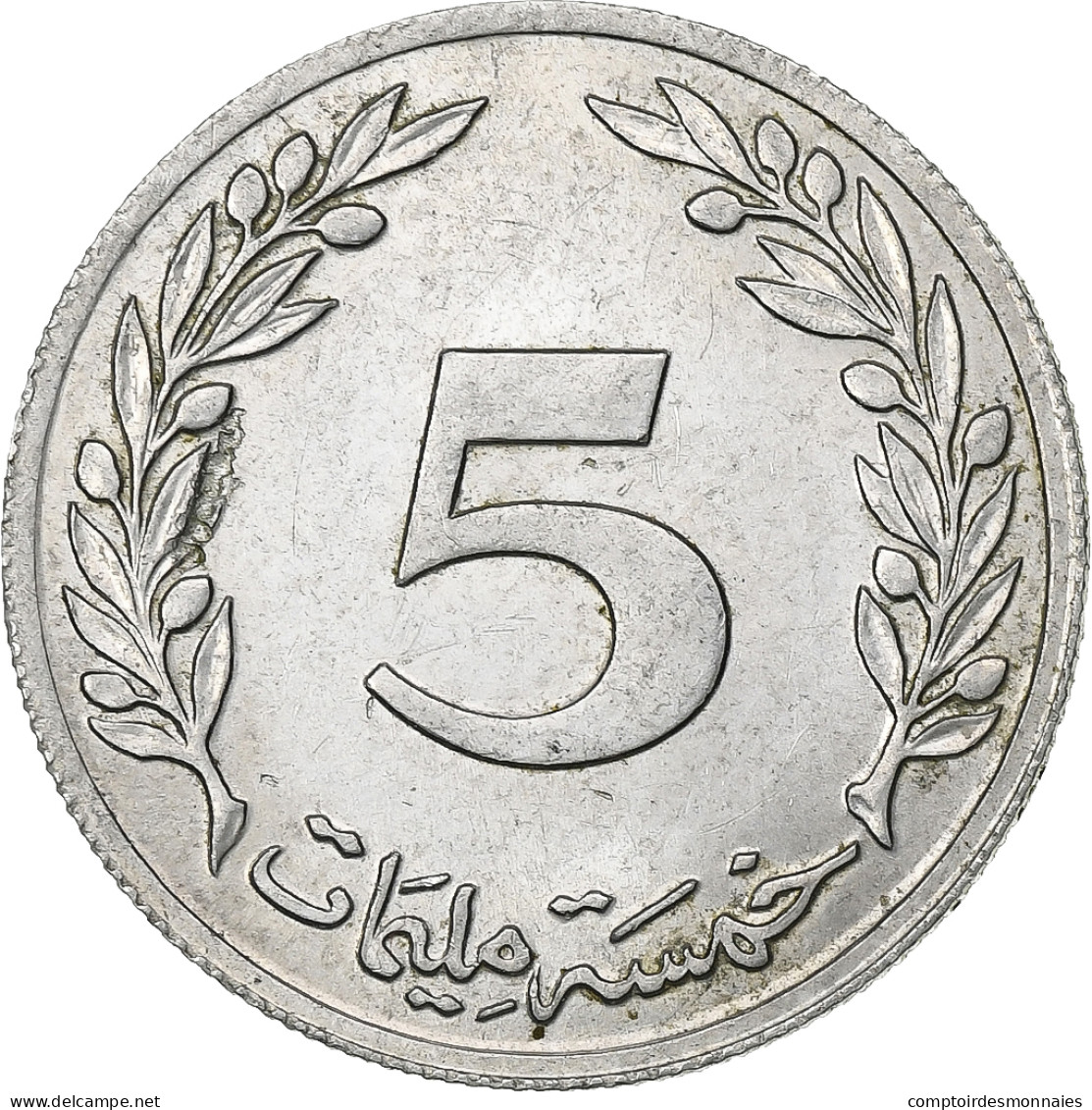 Tunisie, 5 Millim, 1960, Aluminium, SUP, KM:282 - Túnez