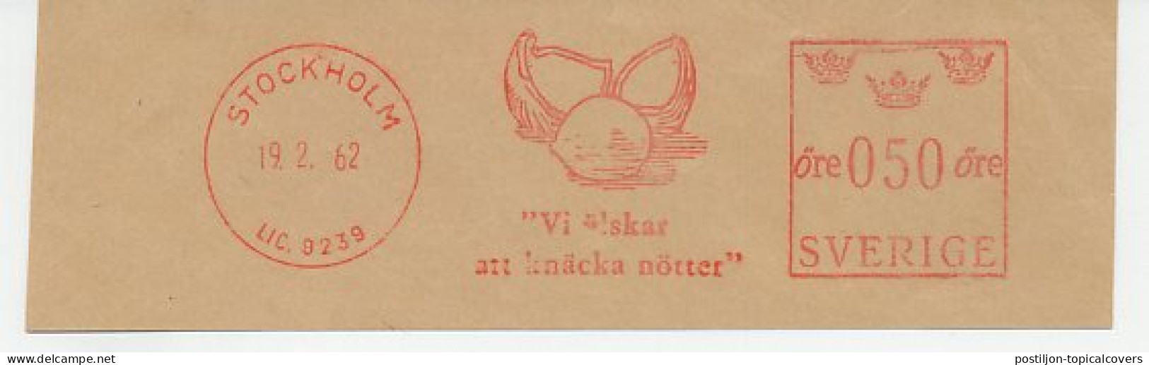 Meter Cut Sweden 1962 Nuts - We Love To Crack Nuts - Fruits