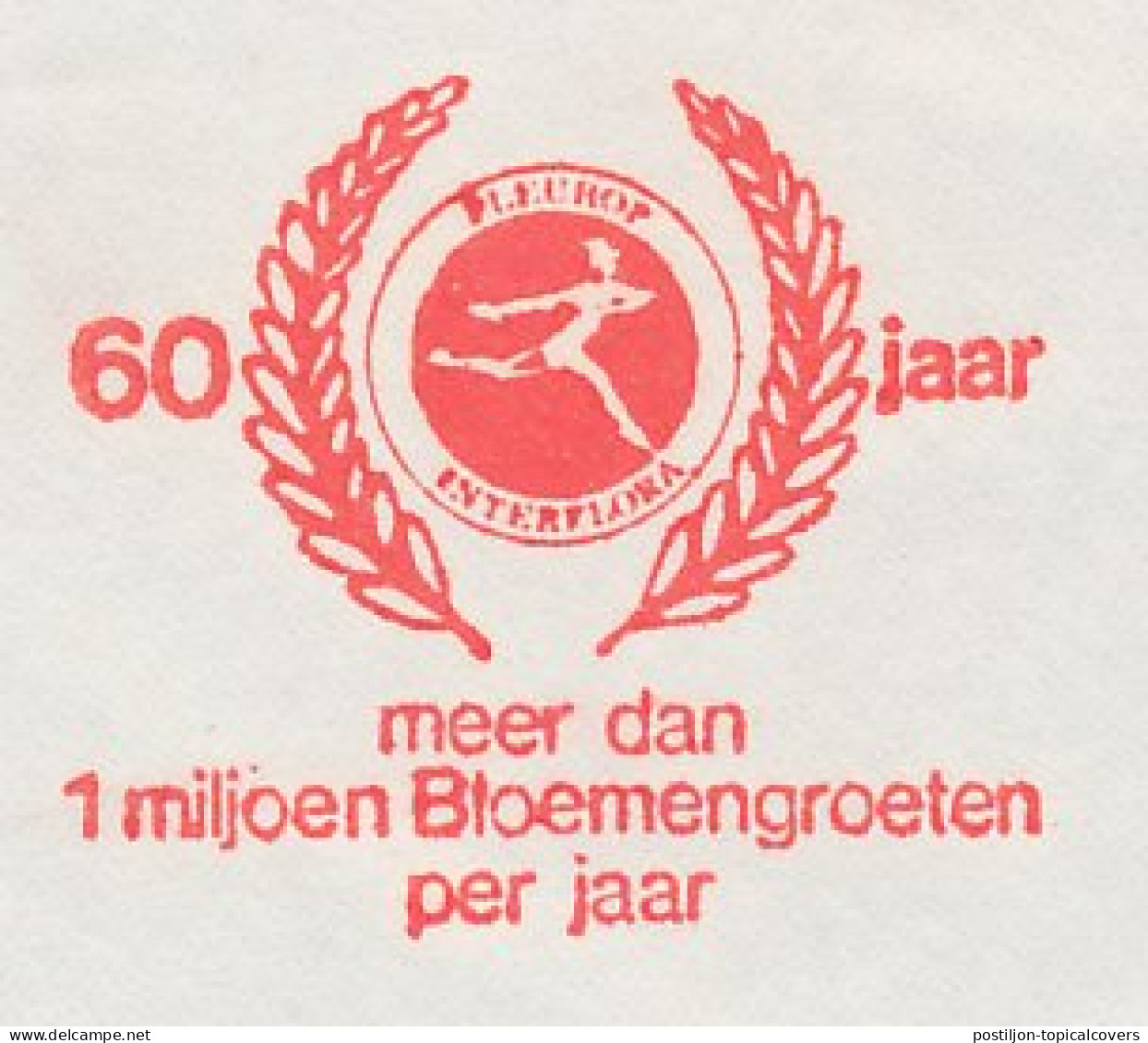 Meter Cover Netherlands 1982 60 Years Fleurop Interflora - Veenendaal - Andere & Zonder Classificatie