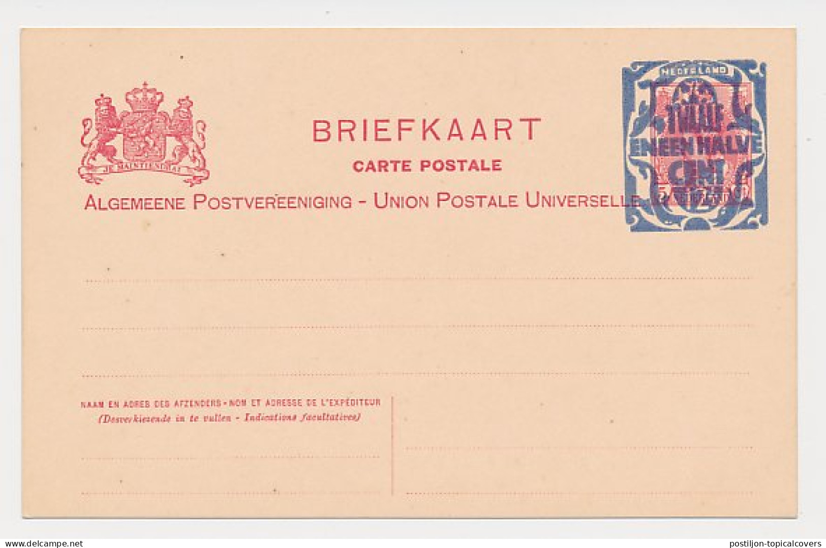 Briefkaart / V-kaart G. V71-E - Postwaardestukken