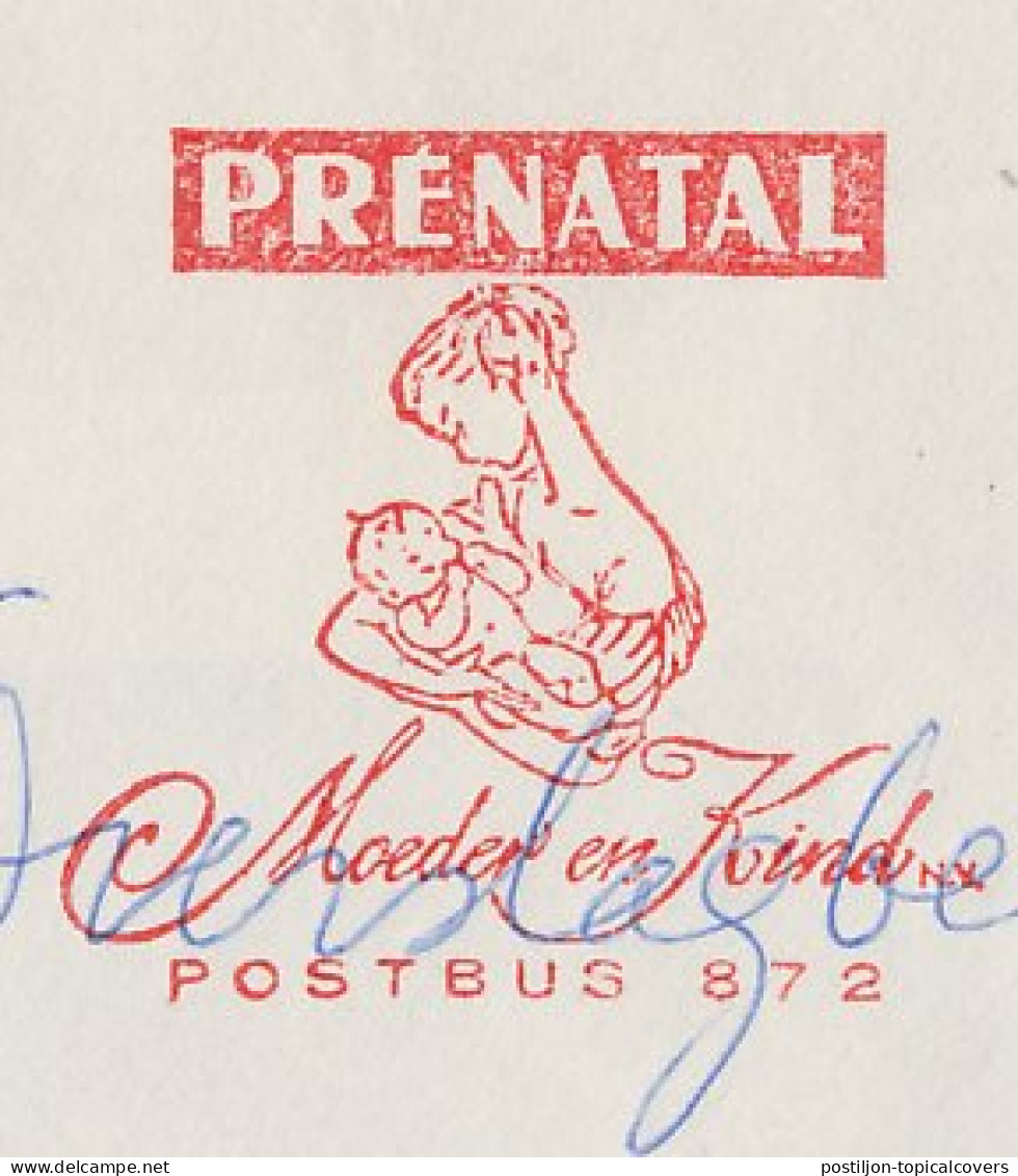 Meter Cover Netherlands 1963 Mother And Child - Prenatal - Otros & Sin Clasificación