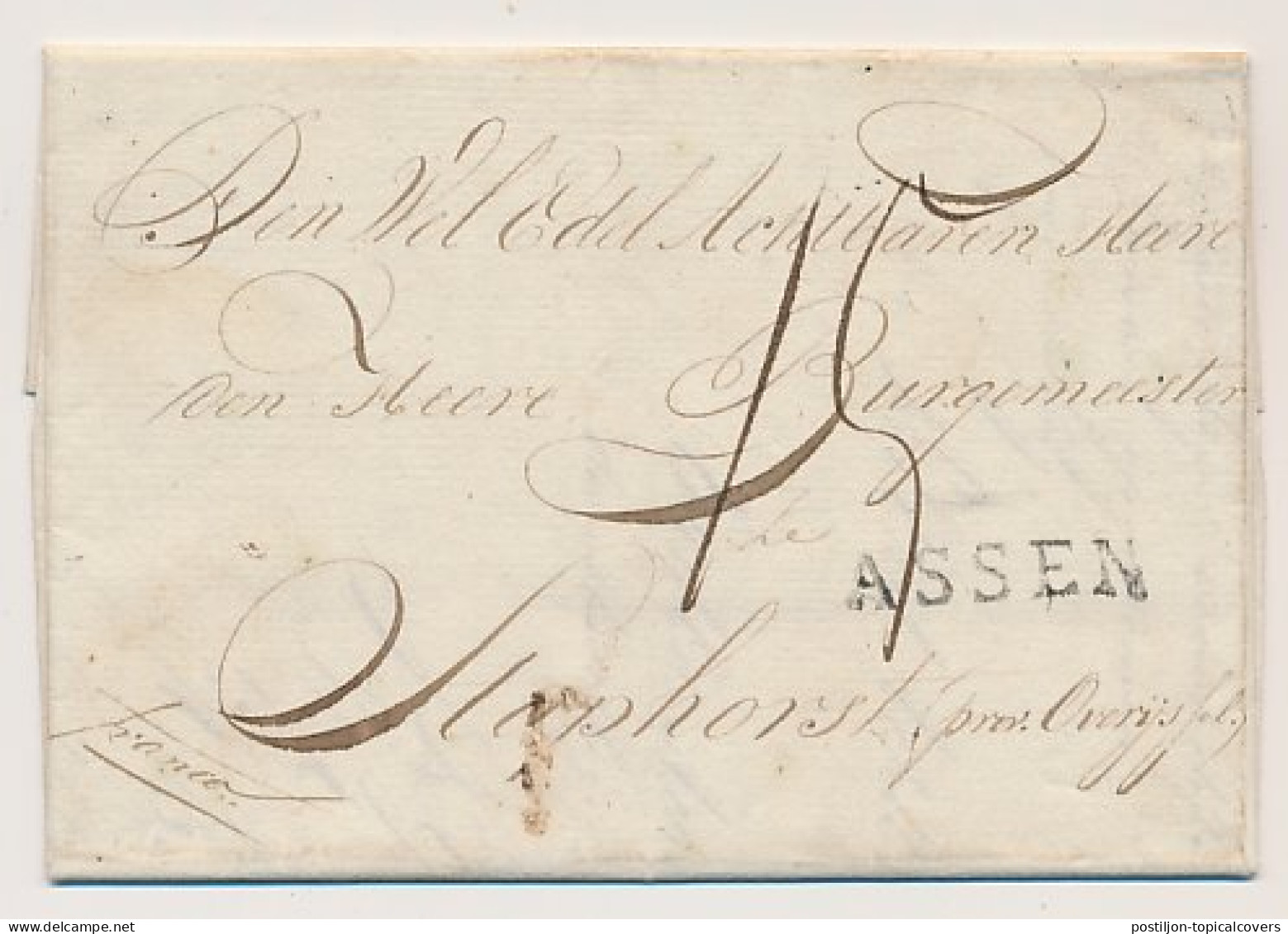 Peize - Assen - Staphorst 1818  - ...-1852 Precursores