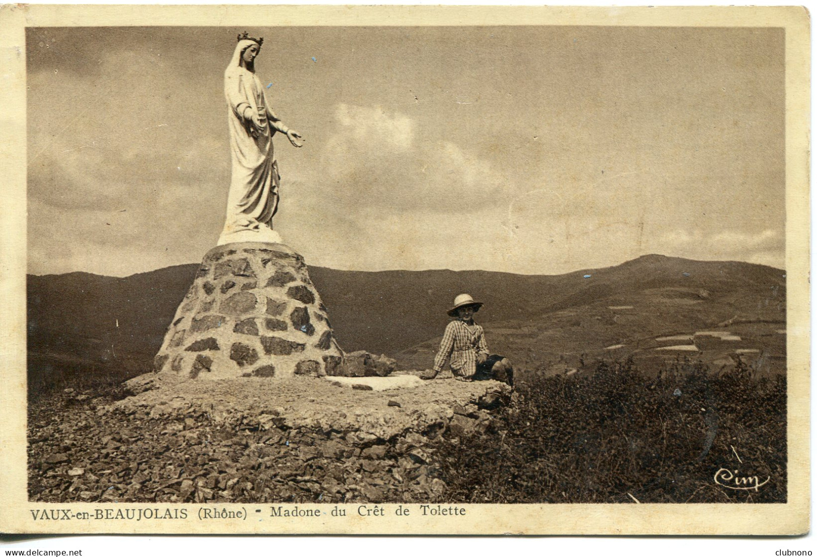 CPA -  VAUX-EN BEAUJOLAIS - MADONE DU CRET DE TOLETTE - Other & Unclassified