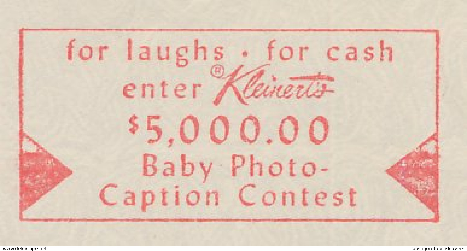 Meter Top Cut USA 1952 Baby Photo Caption Contest - Photography