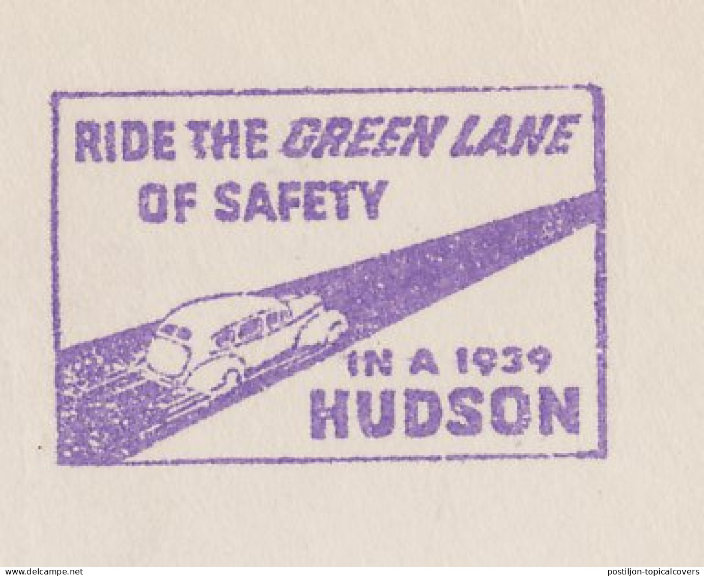 Meter Top Cut USA Traffic Safety - Ride The Green Lane - Hudson Motor Car - Andere & Zonder Classificatie