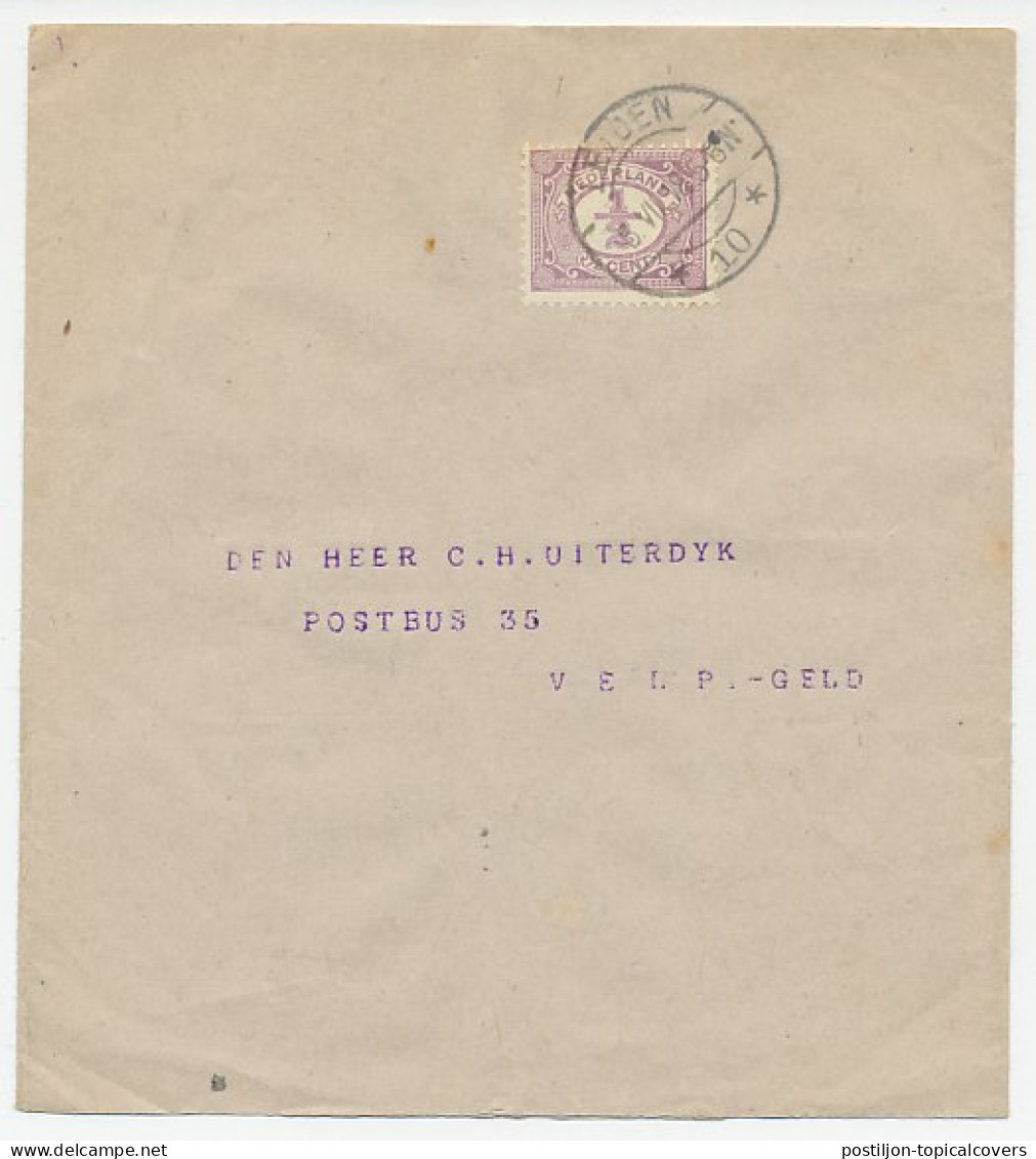 Em. Vurtheim Drukwerk Wikkel Leiden - Velp 1918 - Non Classés