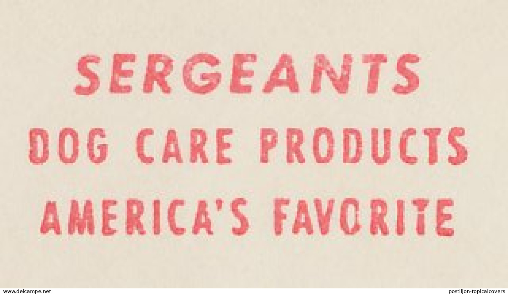 Meter Top Cut USA 1953 Dog Care Products - Sergeants - Otros & Sin Clasificación