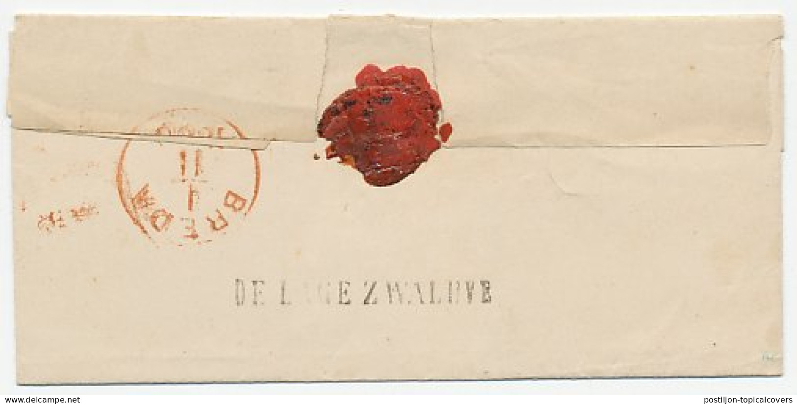 Naamstempel De Lage Zwaluwe 1860 - Covers & Documents