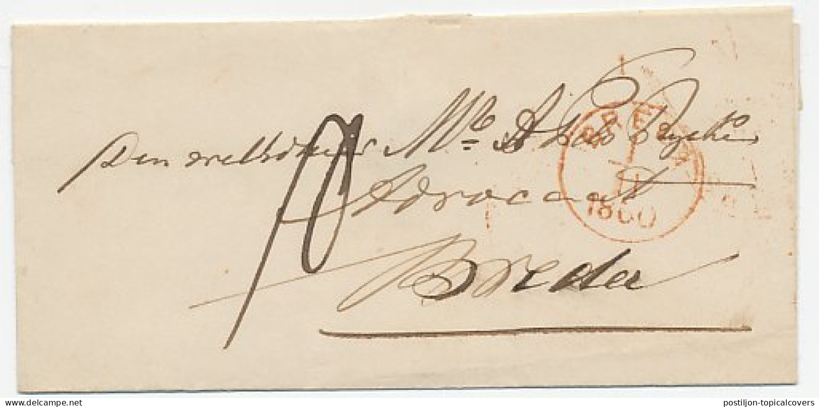 Naamstempel De Lage Zwaluwe 1860 - Lettres & Documents