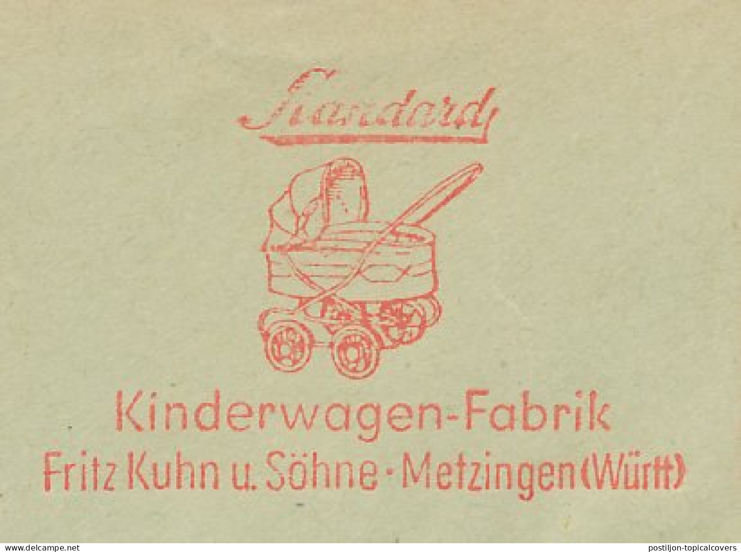 Meter Cover Germany 1961 Pram - Altri & Non Classificati