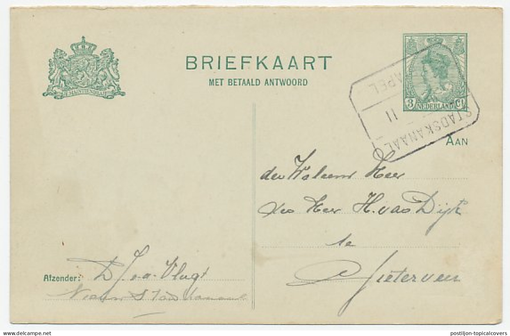 Treinblokstempel : Stadskanaal - Ter Apel II 1917 - Unclassified