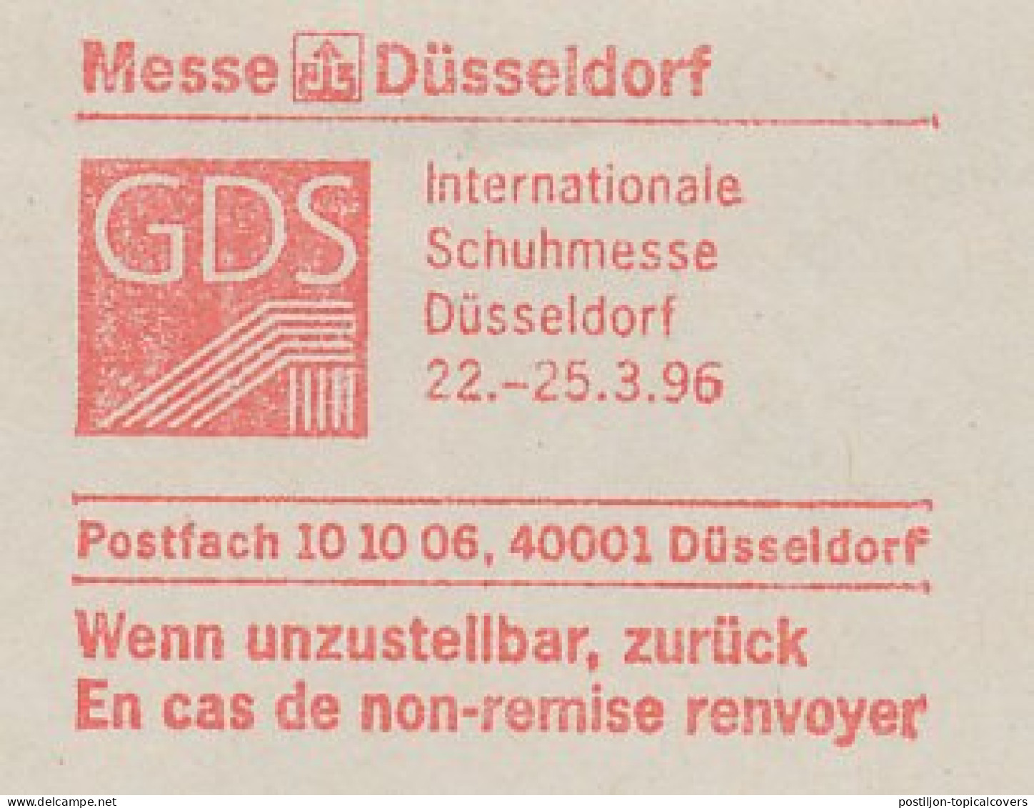 Meter Cut Germany 1996 International Shoe Fair Dusselforf - Costumes