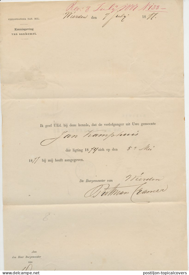 Naamstempel Enter 1877 - Brieven En Documenten