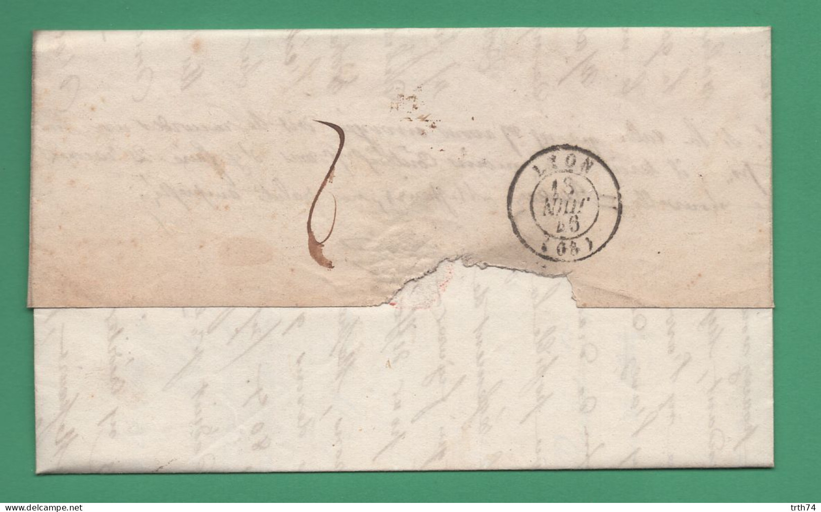 68 Givors Cachet Du 18 Juin 1846 - Entête Genissieu Prenat Haut Fourneau Fonderie Tours Ajustage A - 1801-1848: Précurseurs XIX