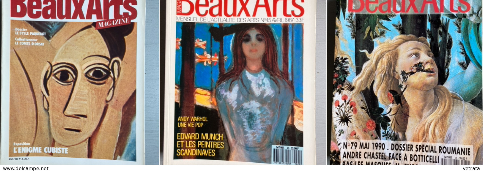 10 N° De Beaux Arts Dans Boite Reliure  = N°2/45/79/105/122/134/141/145/146 &  148  (1983/96) (Cubisme-Warhol-Munch-Roum - Altri & Non Classificati