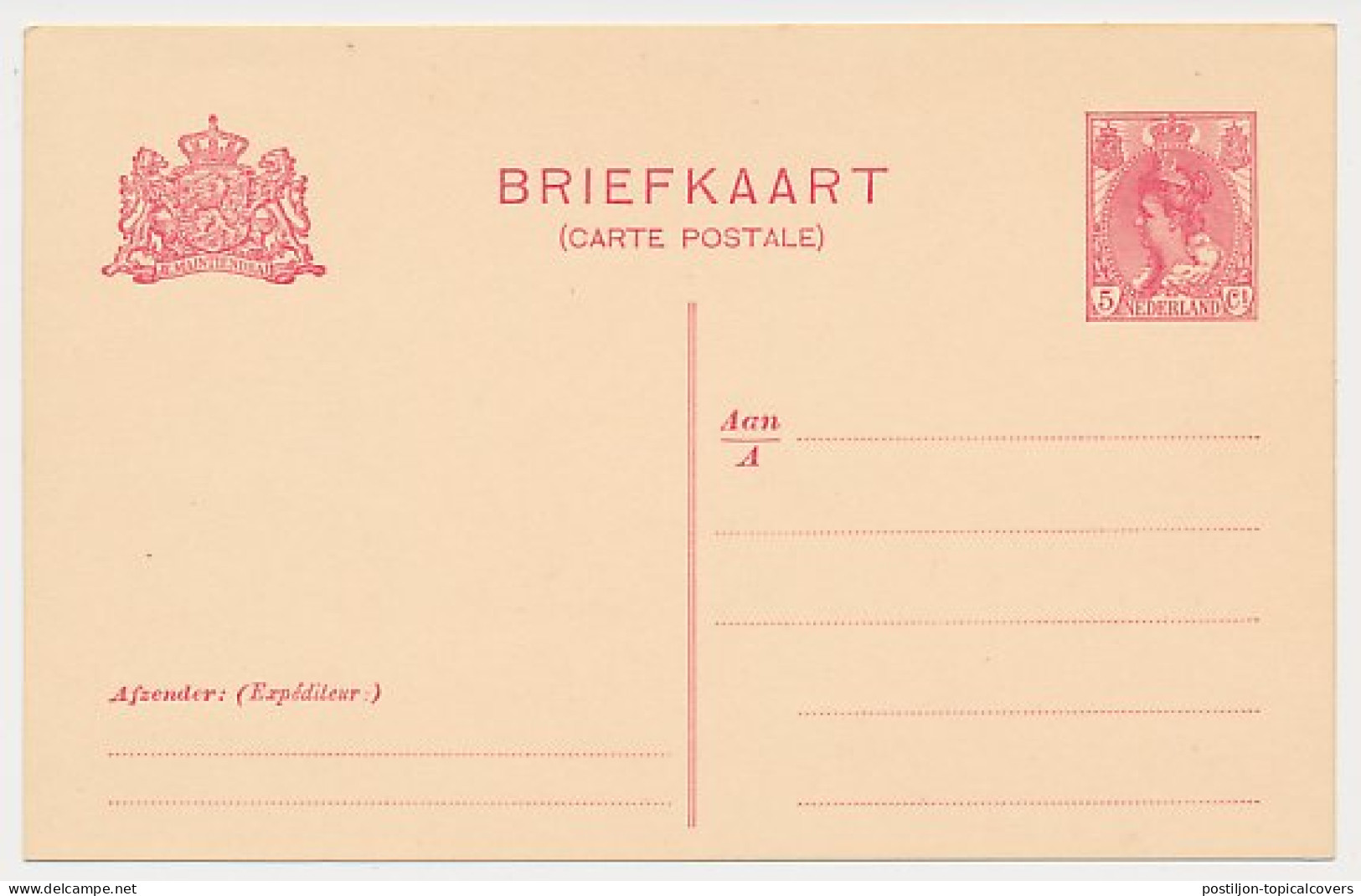 Briefkaart G. 84 A I - Postwaardestukken