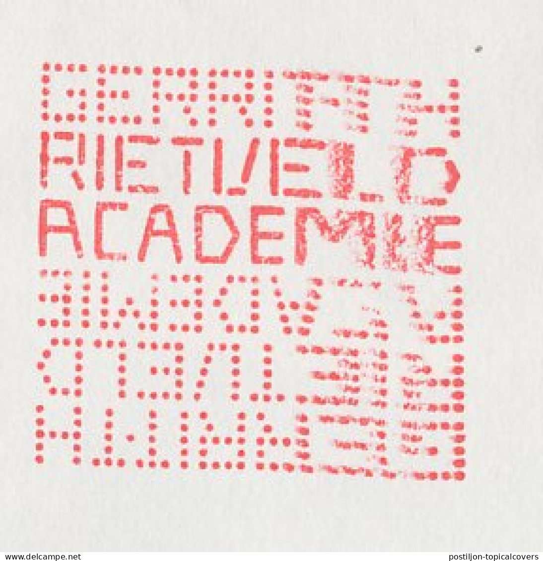 Meter Cover Netherlands 1981 Gerrit Rietveld - Architect - Designer - Academy - Autres & Non Classés