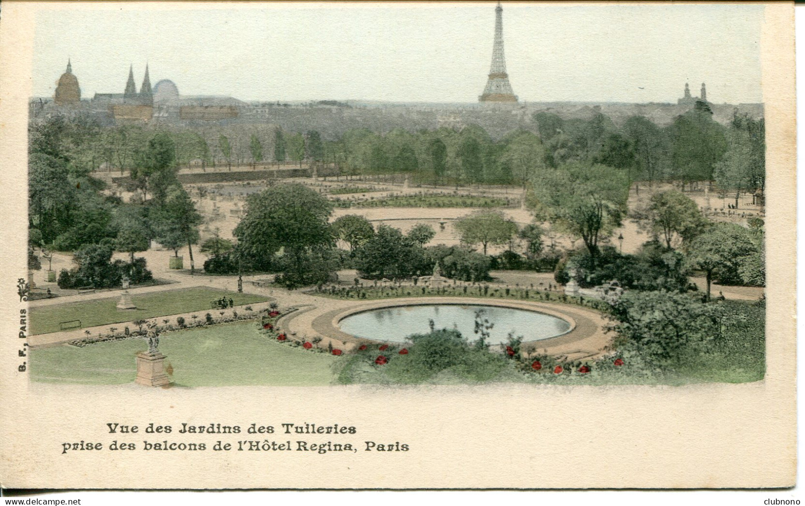 CPA -  PARIS -  VUE DES JARDINS DES TUILERIES (VUE PRISE DE L'HOTEL REGINA) - Parks, Gärten