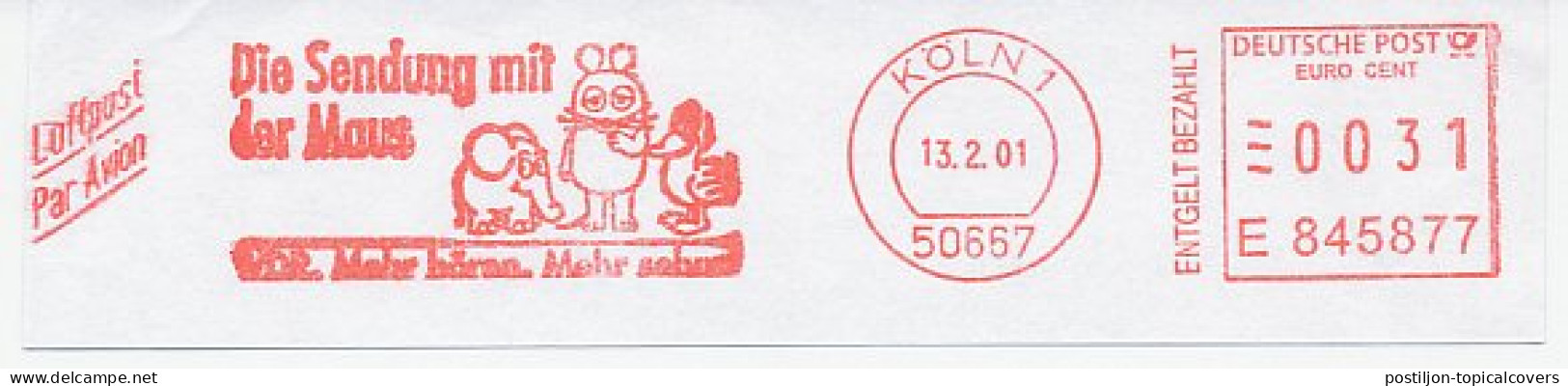 Meter Cut Germany 2001 Elephant - Mouse - Duck - Altri & Non Classificati