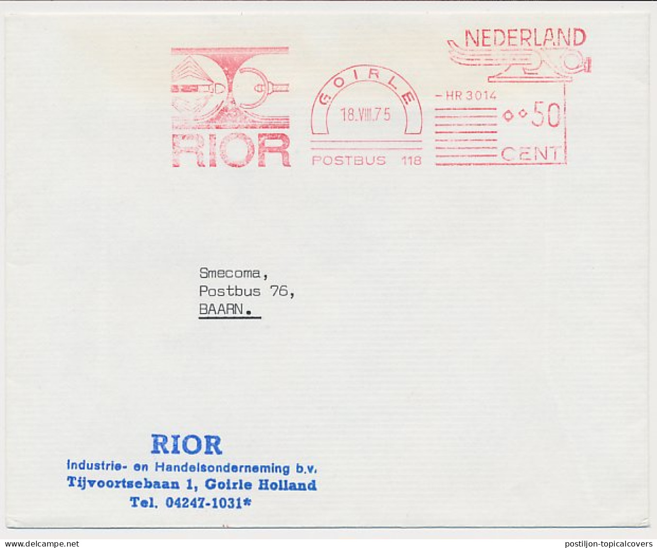Meter Cover Netherlands 1975 Sewer Cleaner - Goirle - Autres & Non Classés
