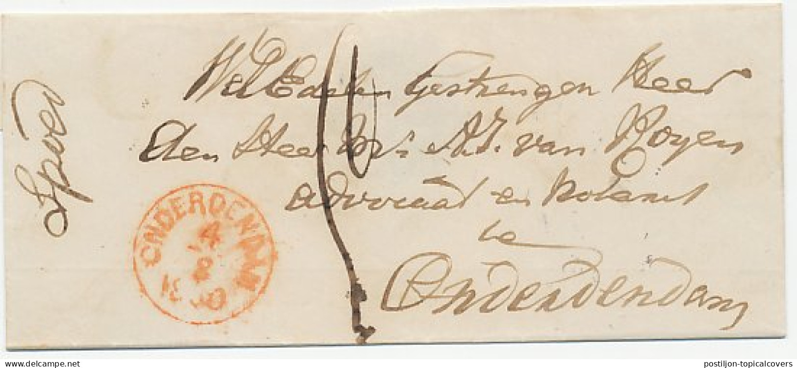 Naamstempel Winsum - Onderdendam 1860  - Lettres & Documents