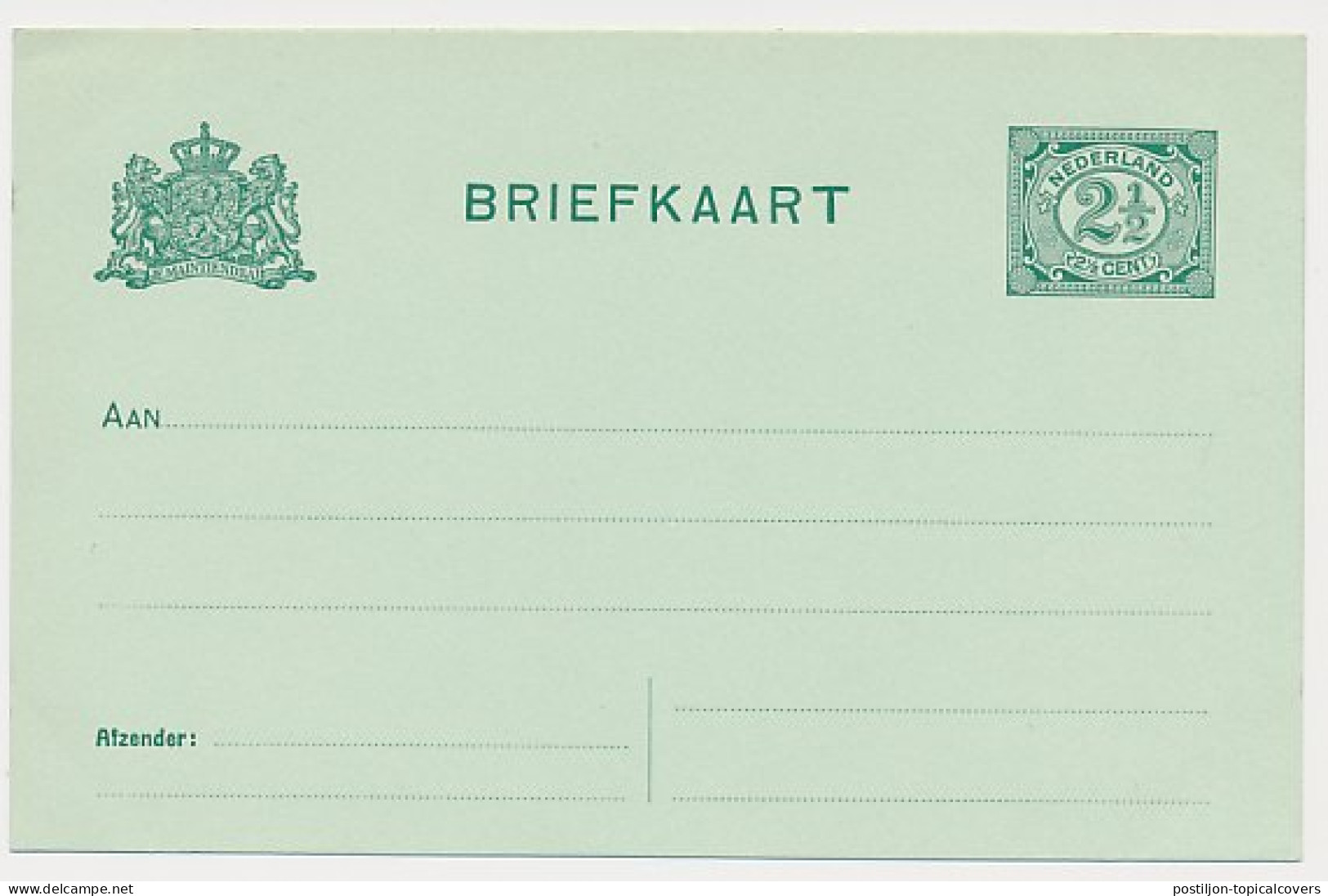 Briefkaart G. 80 A II - Interi Postali