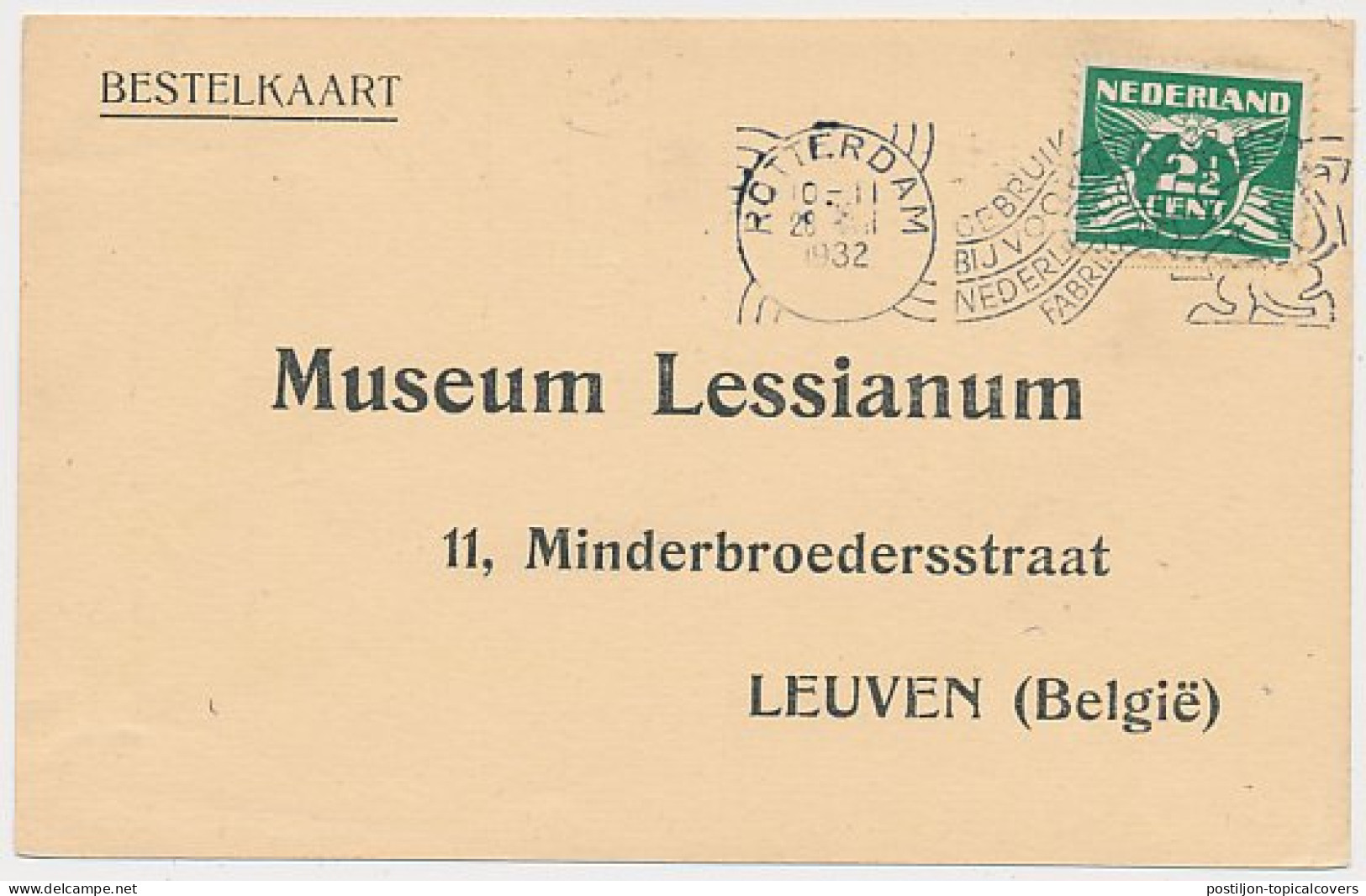 Bestelkaart Rotterdam 1932 - Missieprocuur - Unclassified