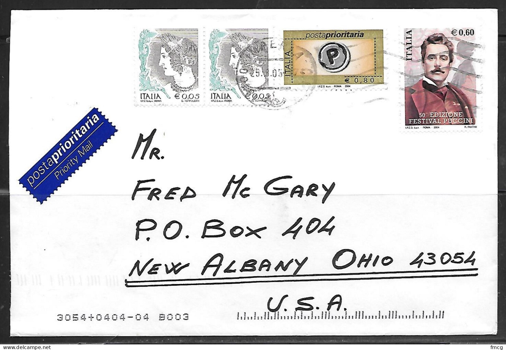 2005 (25.8.05) To Ohio USA - 2001-10: Storia Postale