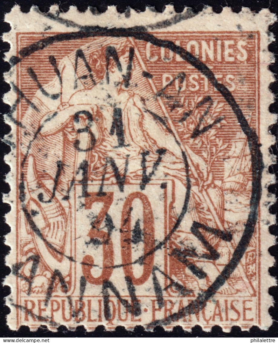 ANNAM & TONKIN - 1894 Colonies Générales 30c Alphée Dubois Obl. TàD "THUAN-AN / ANNAM" - TB (c.200€) - Gebruikt