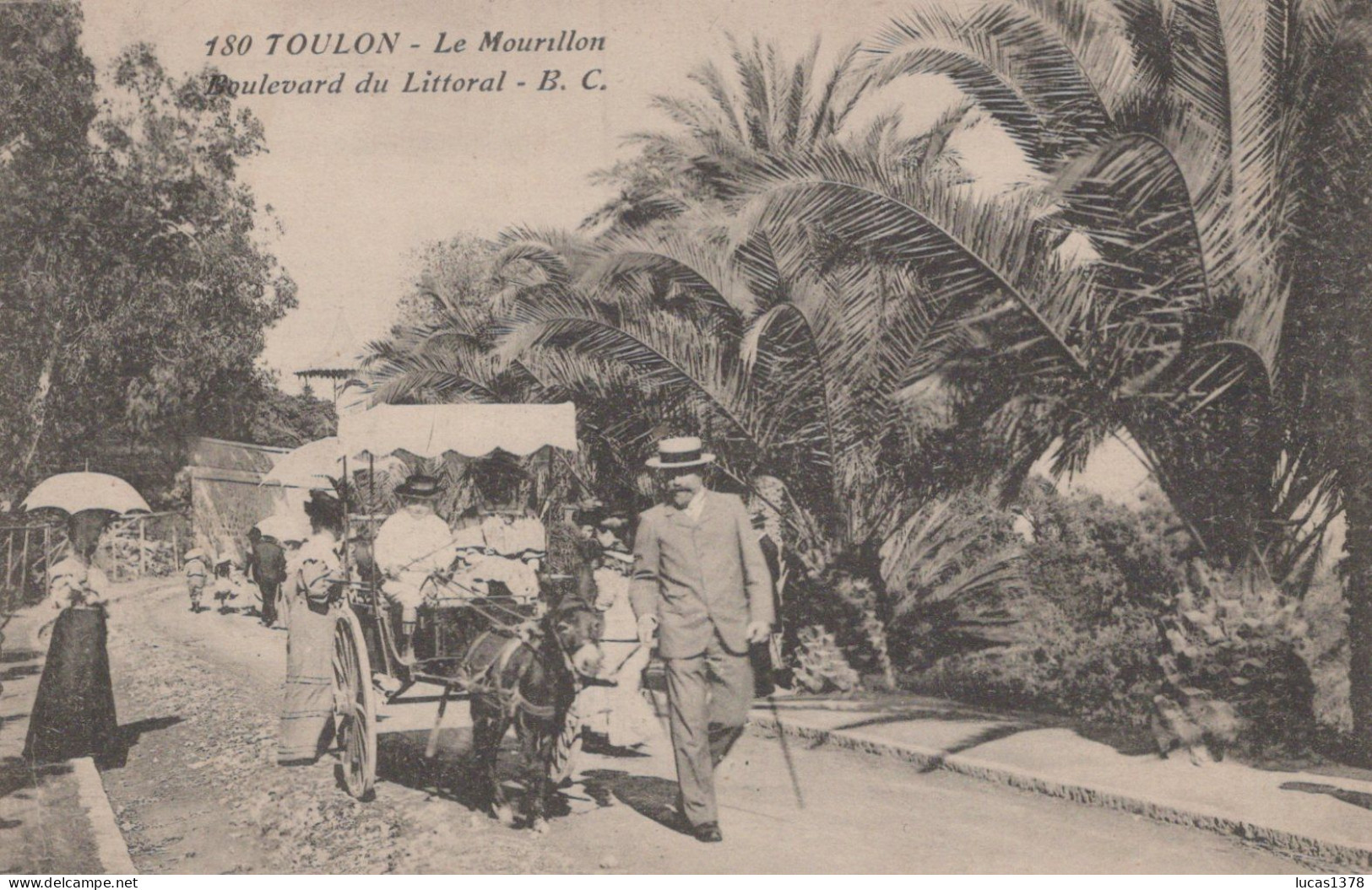 83 / TOULON / LE MOURILLON / BOULEVARD DU LITTORAL / ATTELAGE ANE - Toulon